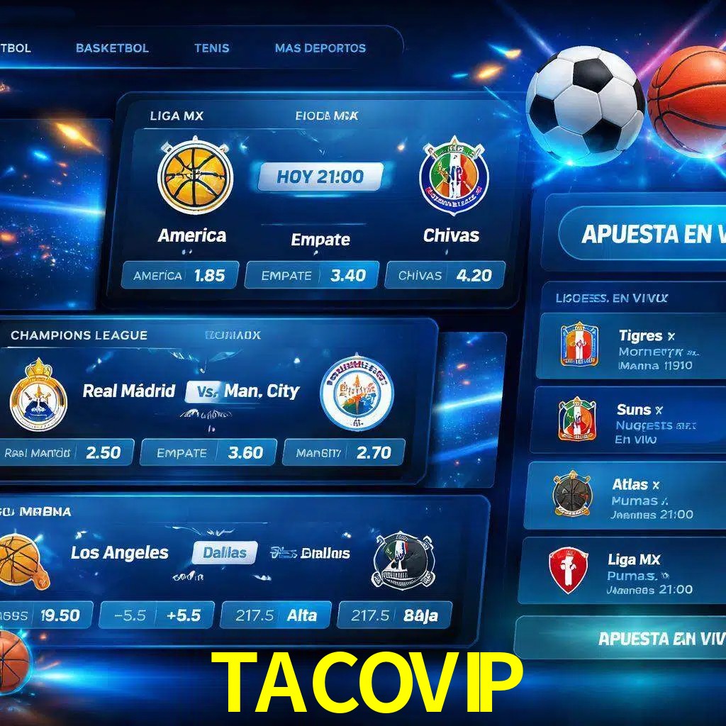 Mercados de apuestas deportivas TACOVIP para jugadores en México