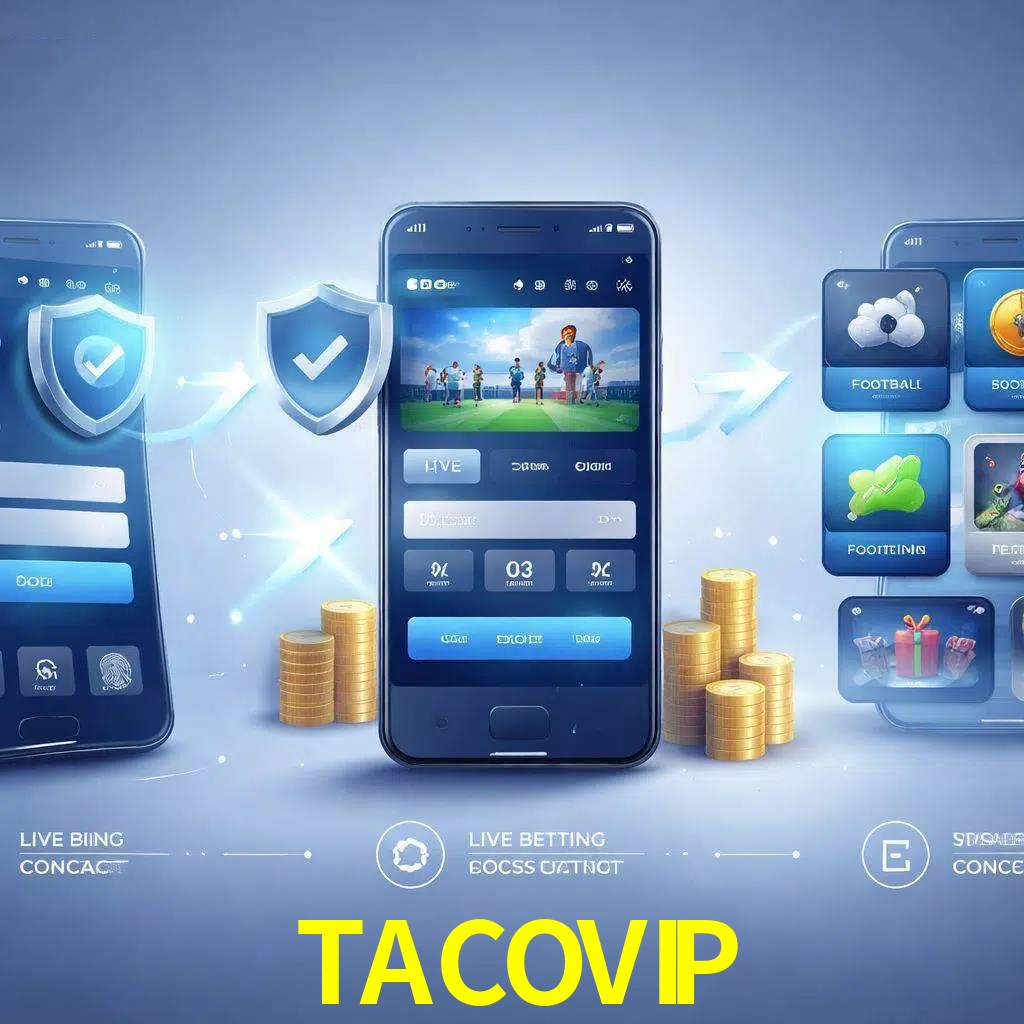 Pasos de acceso a la app TACOVIP en pantalla de teléfono móvil